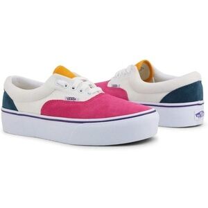 Women Vans Colorblock Sneakers 7.5 🩷💛🤍